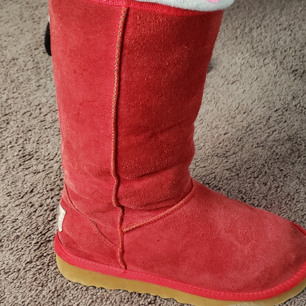 Red Ugg tall boots